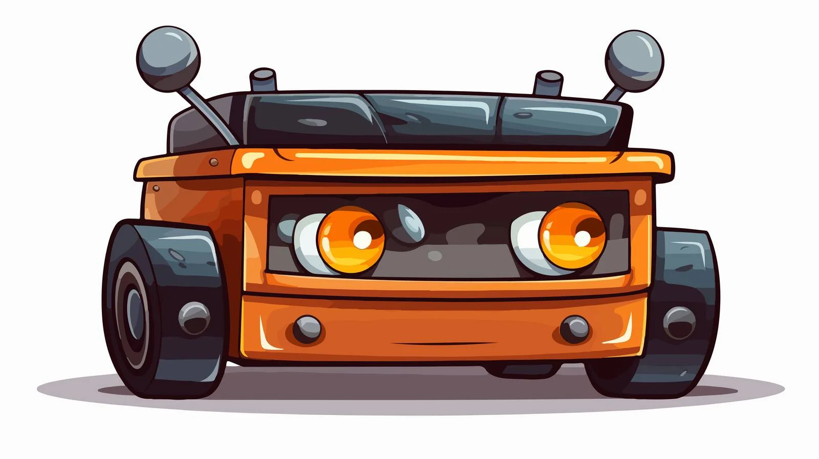 Cute Cartoon Car Battery Illustration — free download from Dotvec