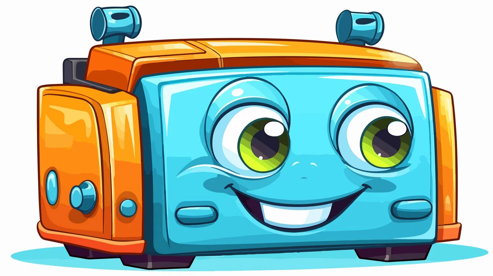 Cute Cartoon Car Battery Illustration — free download from Dotvec