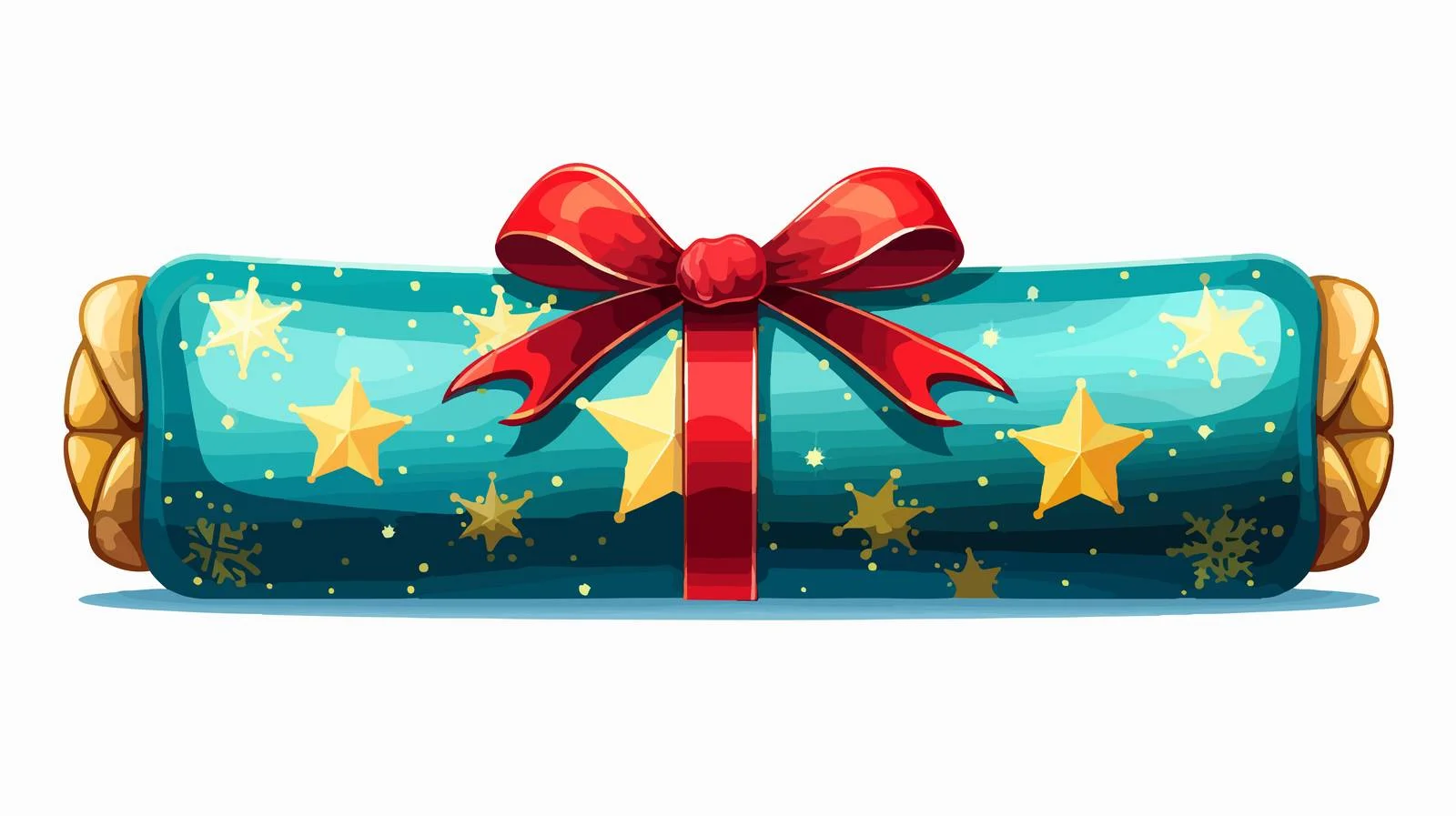 Festive Christmas Cracker Cartoon Illustration — free download from Dotvec