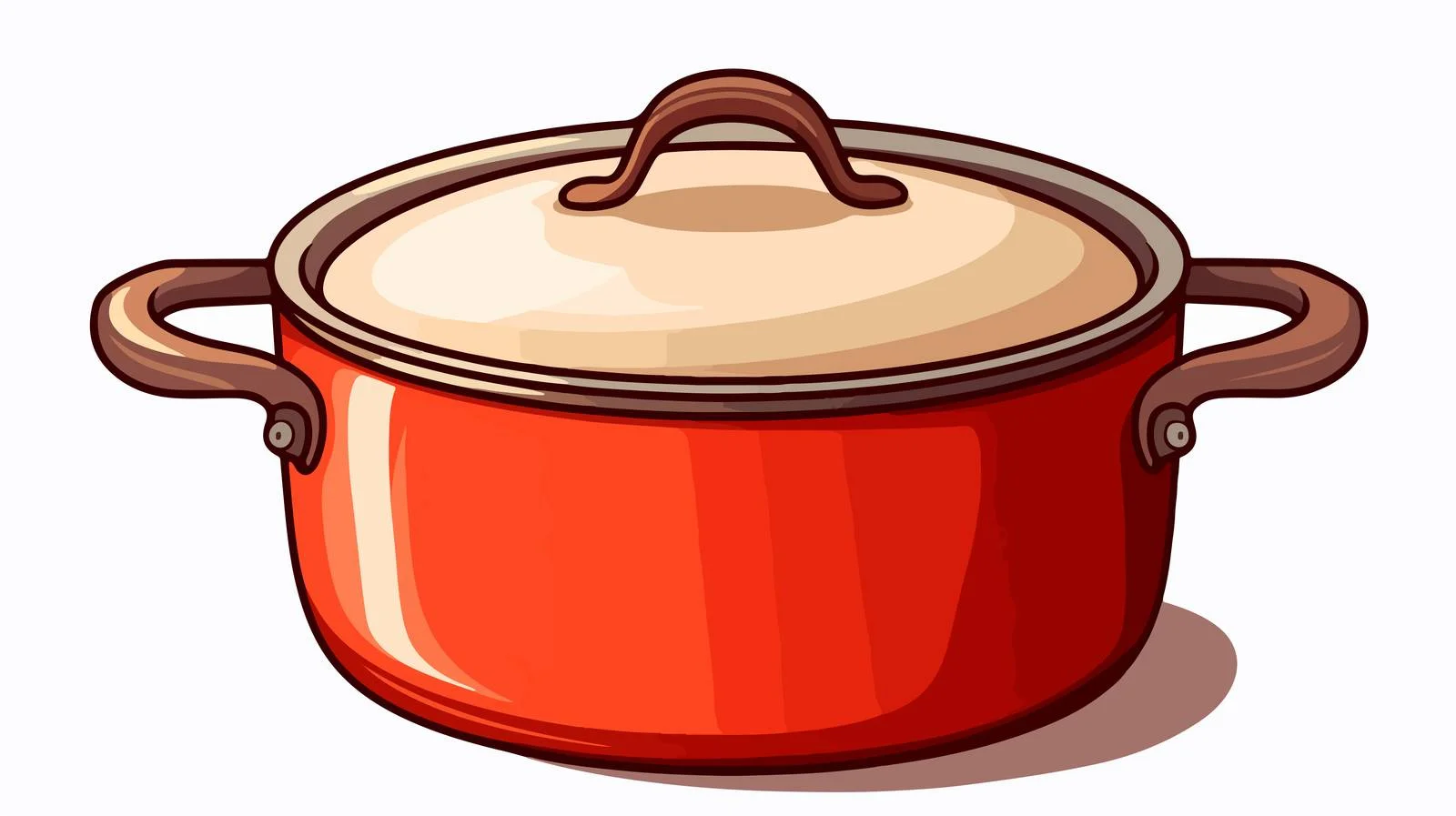 Chef's Pot Cartoon Illustration — free download from Dotvec