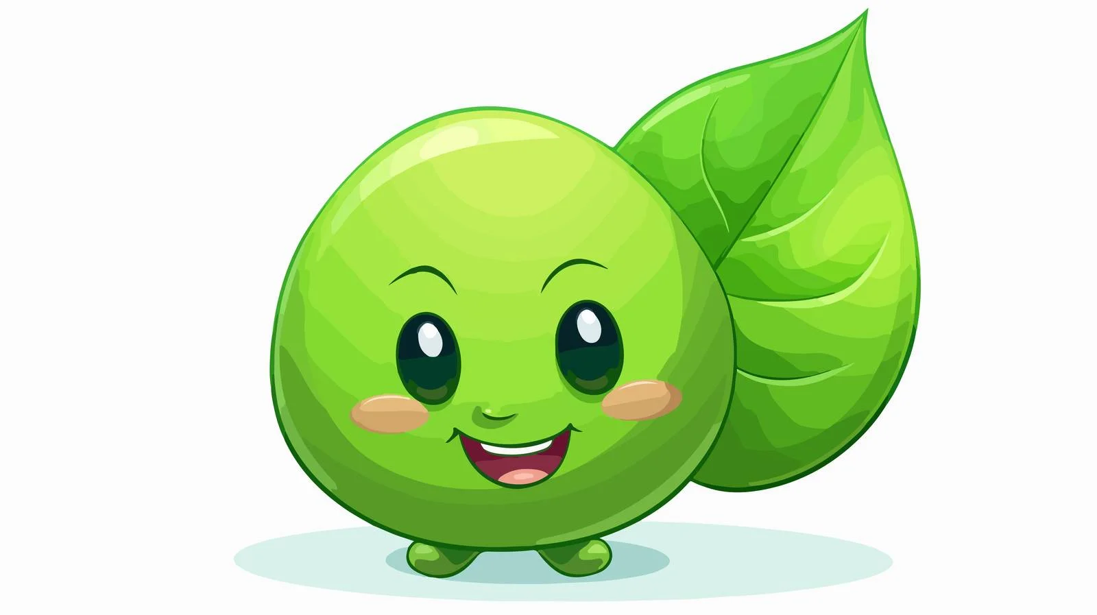 Expressive Leaf Cartoon Car Vector Illustration — free download from Dotvec