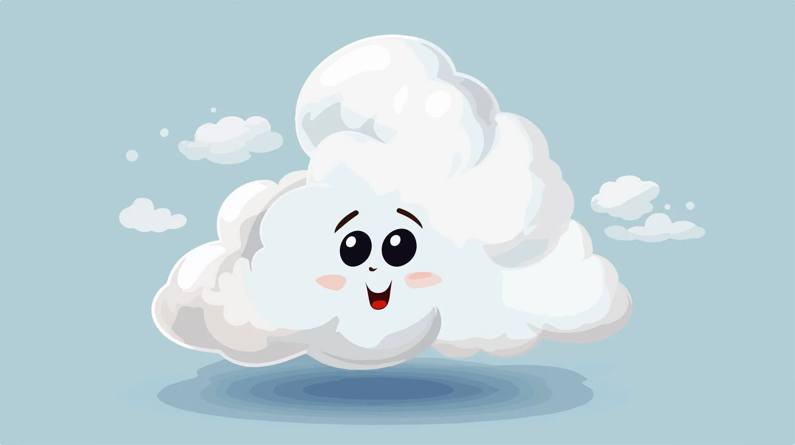 Whimsical Storm Cloud Illustration — free download from Dotvec