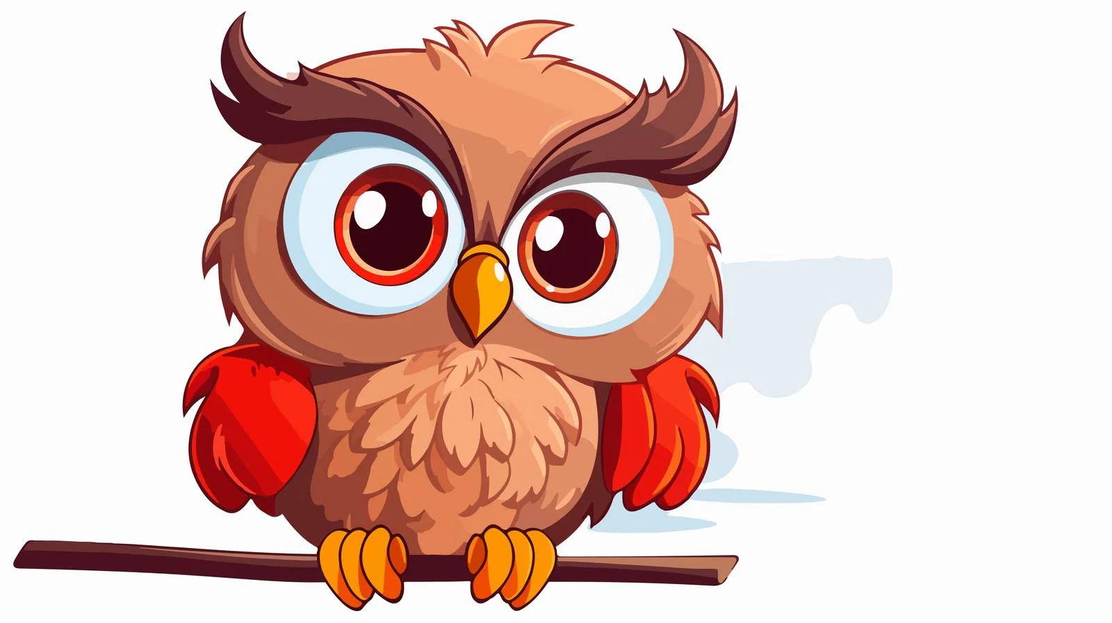 Adorable Owl with Thought Bubble Illustration — free download from Dotvec