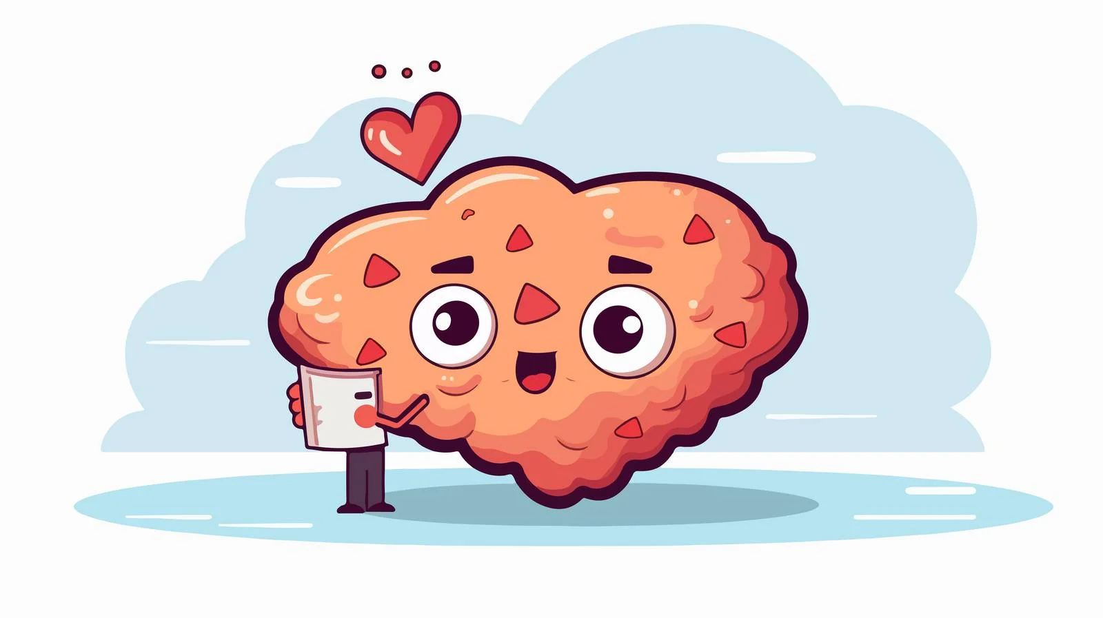 Sweet Pie Cartoon with Thought Bubble — free download from Dotvec