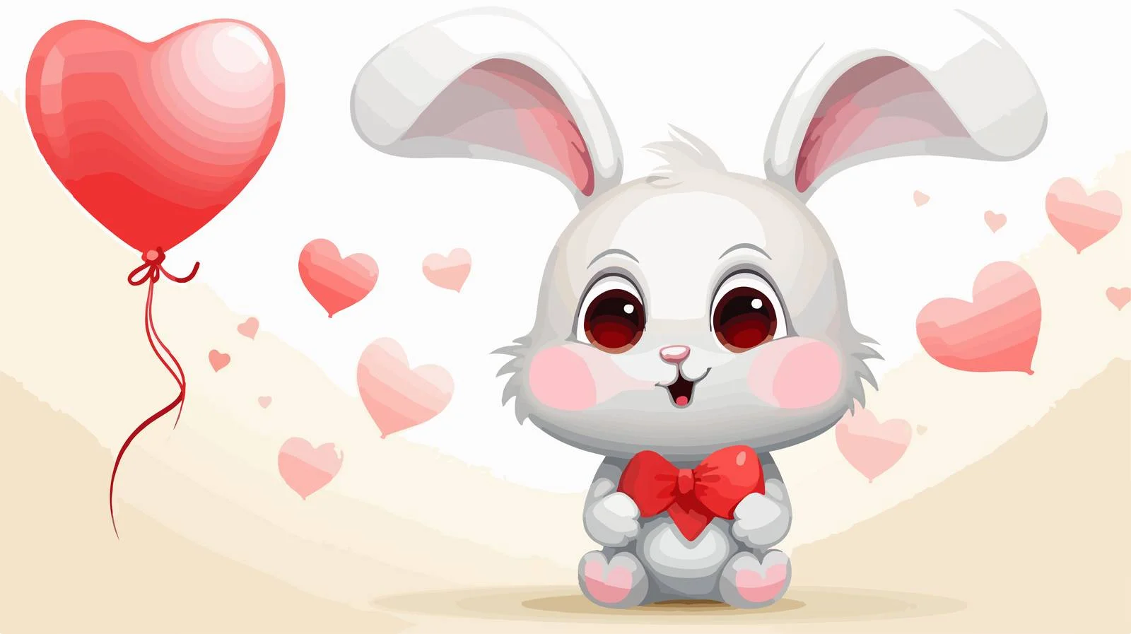 Sweet Rabbit Speech Bubble Illustration — free download from Dotvec