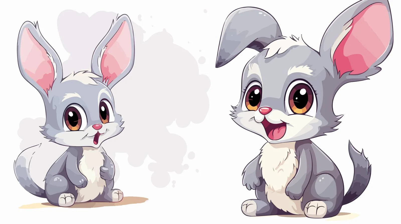 Adorable Rabbit Speech Bubble Illustration — free download from Dotvec