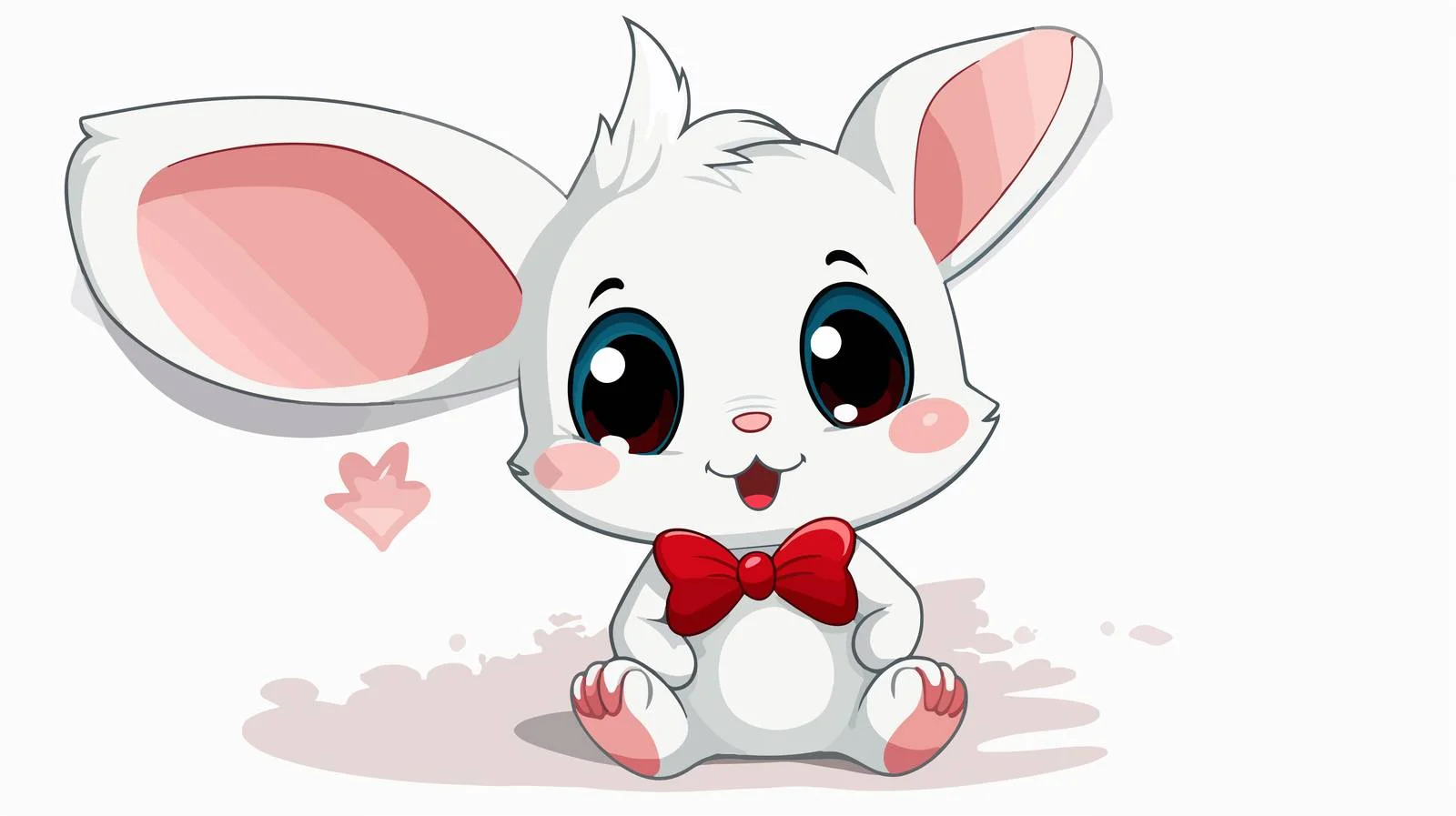 Adorable Rabbit Speech Bubble Illustration — free download from Dotvec
