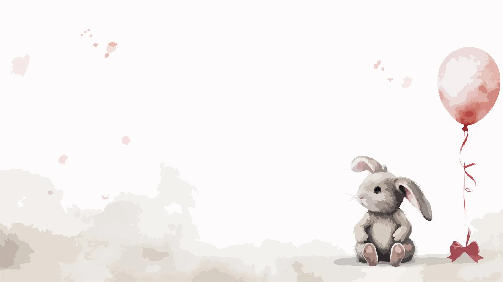 Adorable Rabbit with Thought Bubble — free download from Dotvec