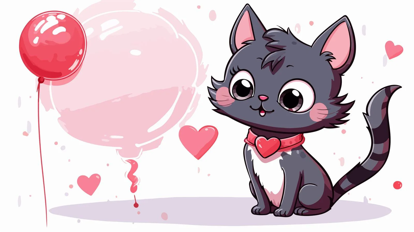 Fierce Cat Girl with Speech Bubble — free download from Dotvec