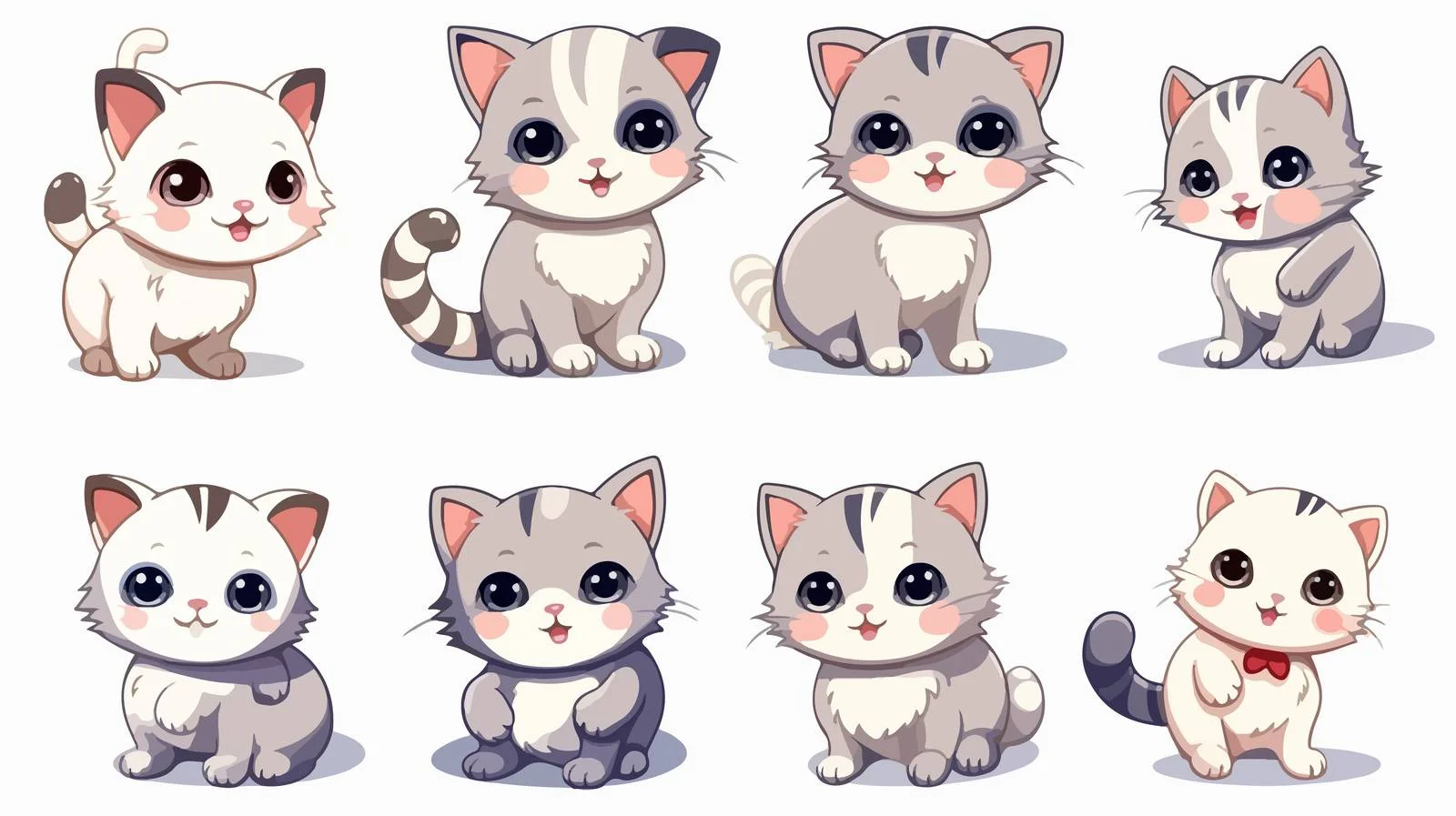 Adorable Cat Bundle Collection — free download from Dotvec