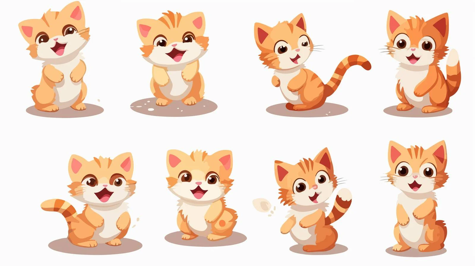 Playful Cat Poses Style Bundle — free download from Dotvec