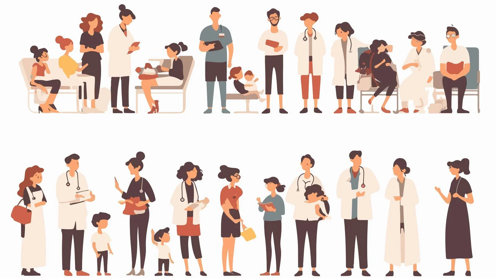 Adorable Child Visiting Doctor in Vector — free download from Dotvec