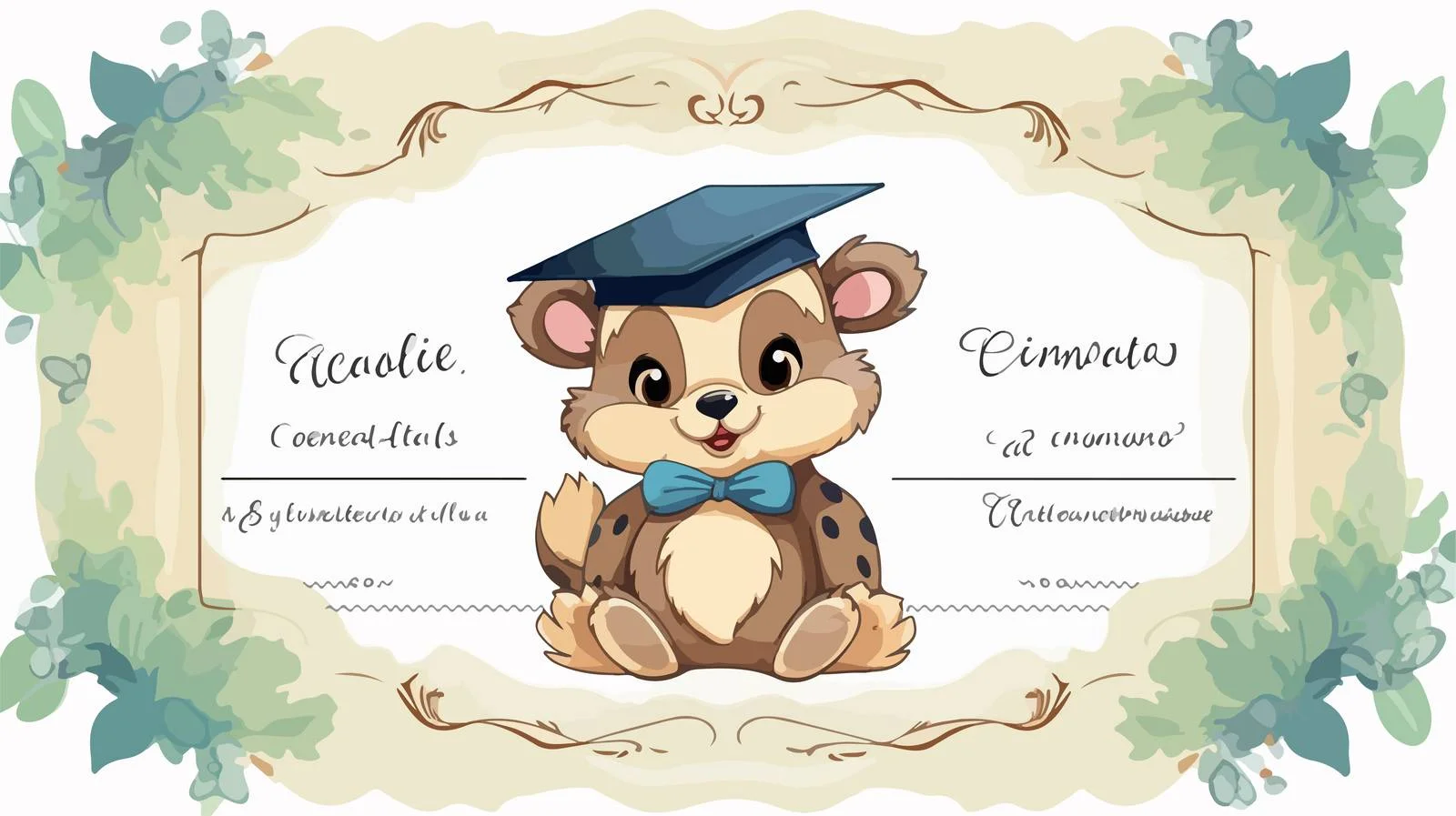 Adorable School Diploma Certificate Template — free download from Dotvec