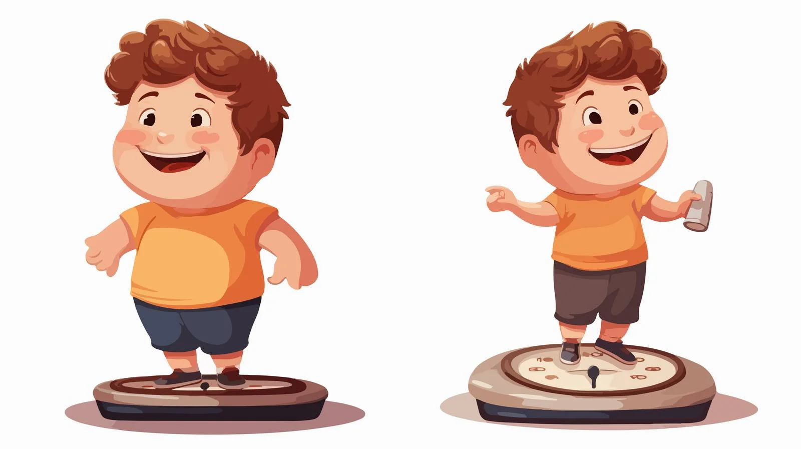 Weight Scale Cartoon Vector Illustration — free download from Dotvec