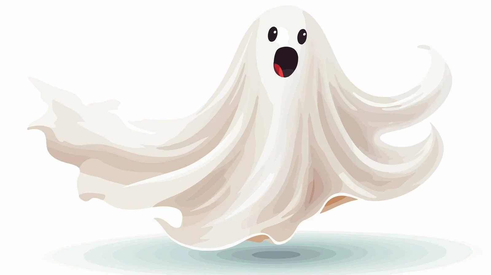 Adorable Cartoon Ghost for Halloween — free download from Dotvec