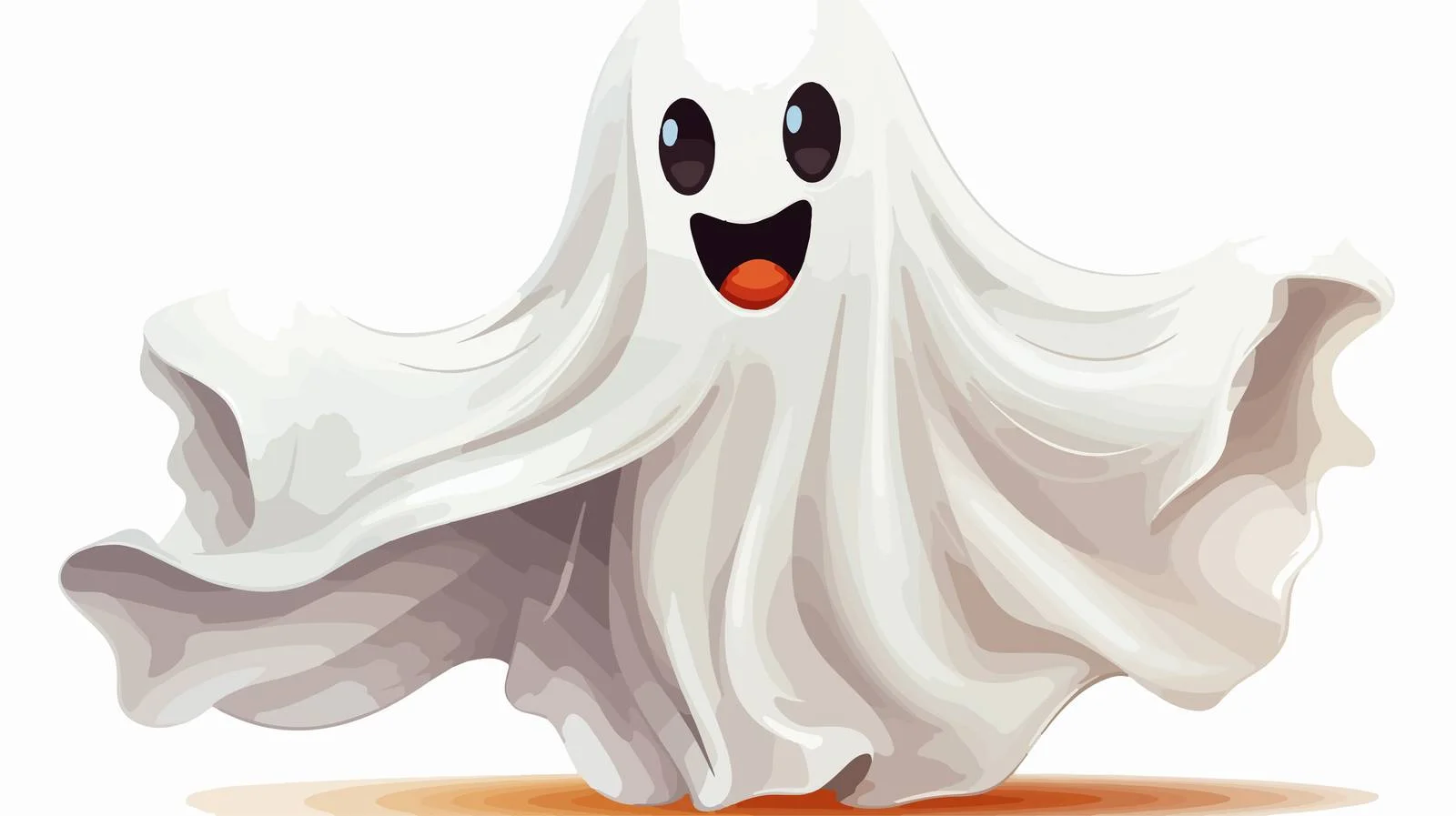 Adorable Ghost Cartoon for Halloween — free download from Dotvec