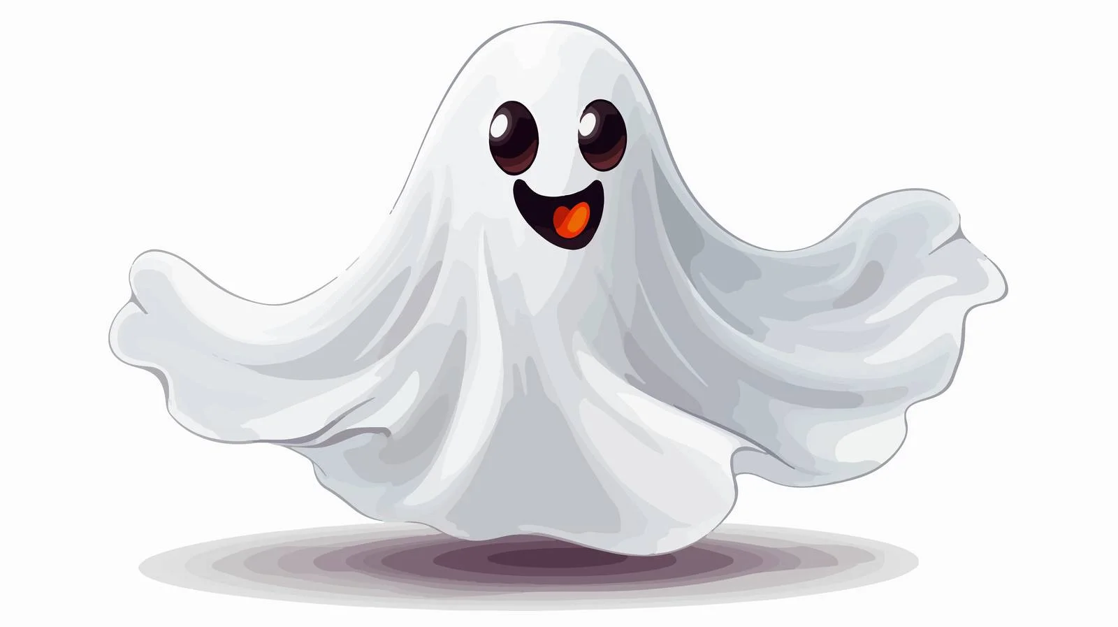 Adorable Ghost Cartoon for Halloween — free download from Dotvec
