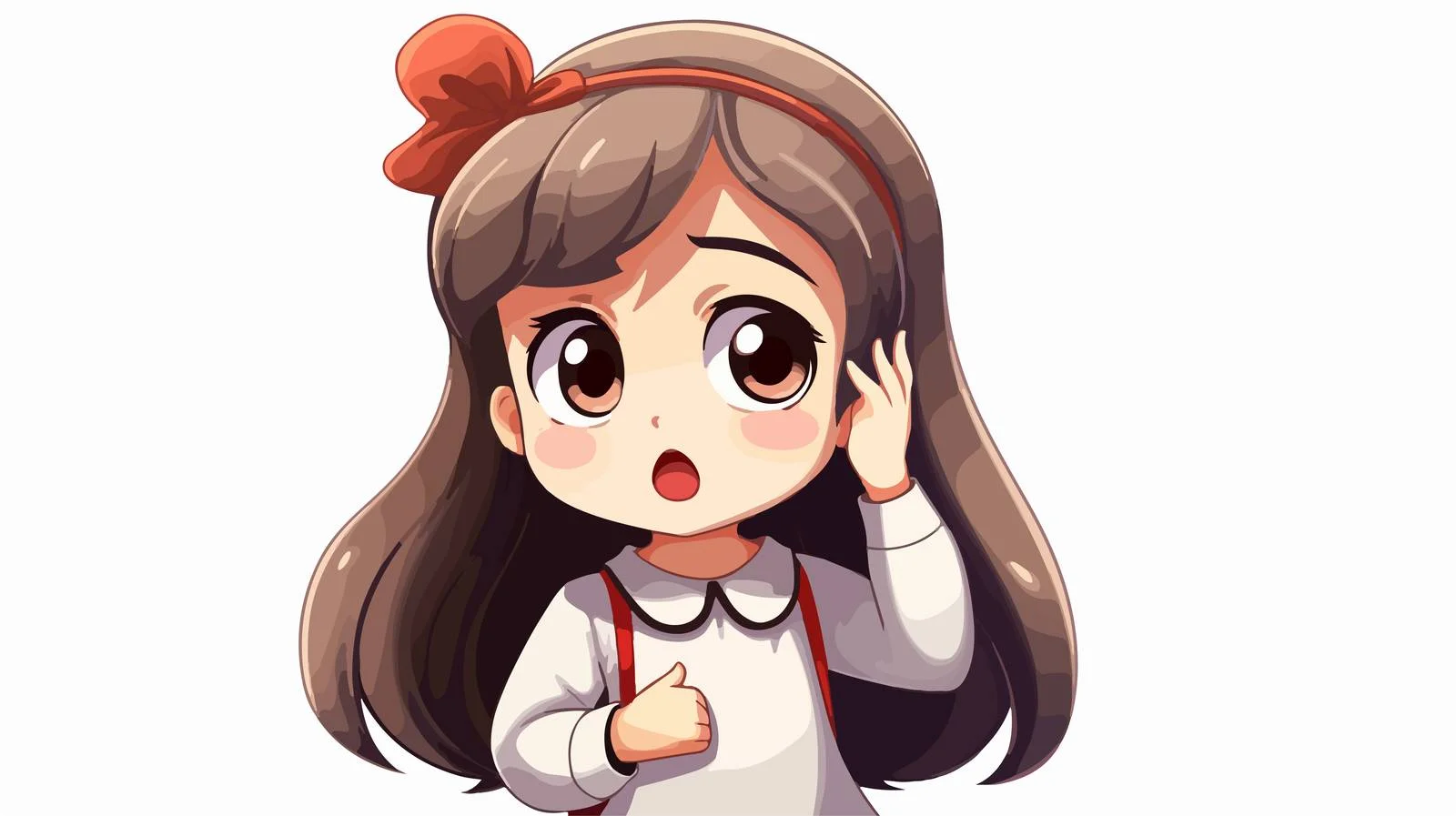 Girl Expressing Confusion with Questioning Look — free download from Dotvec