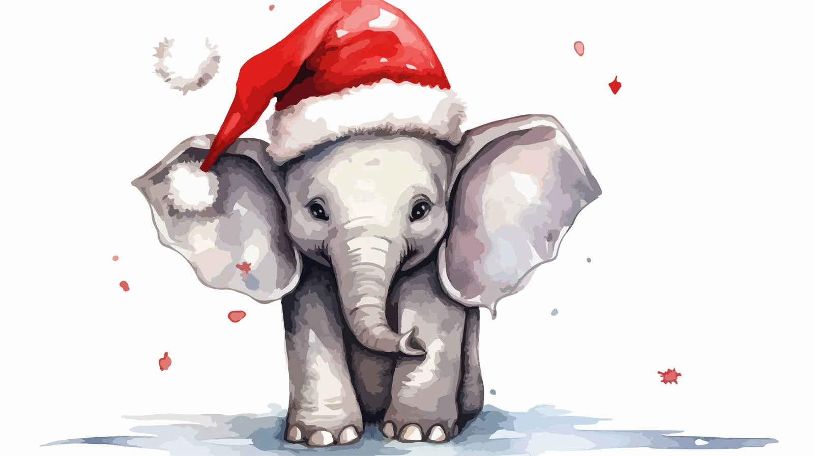 Adorable Elephant Cartoon Drawing with Texture — free download from Dotvec