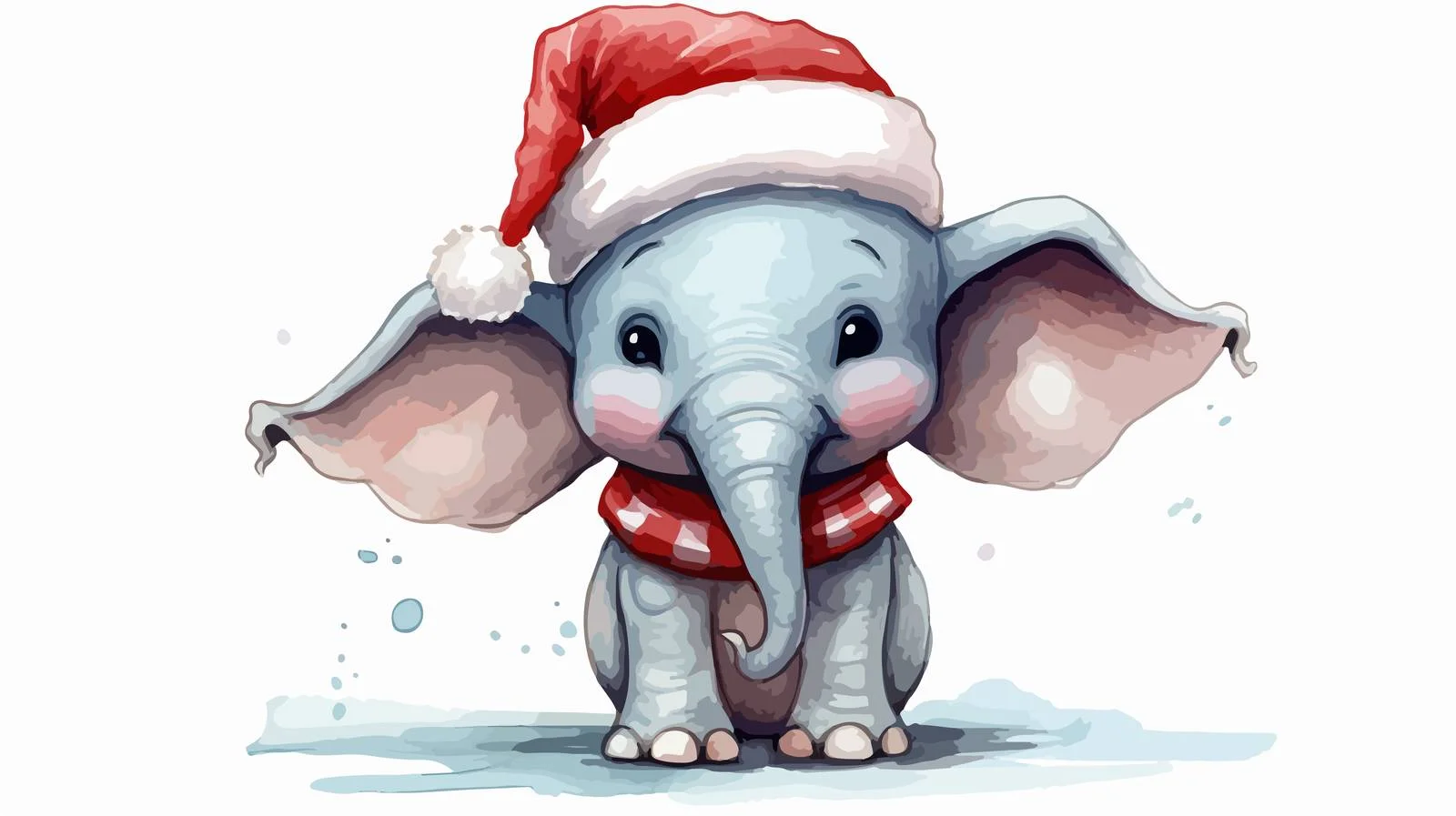 Adorable Elephant Cartoon in Clothing — free download from Dotvec