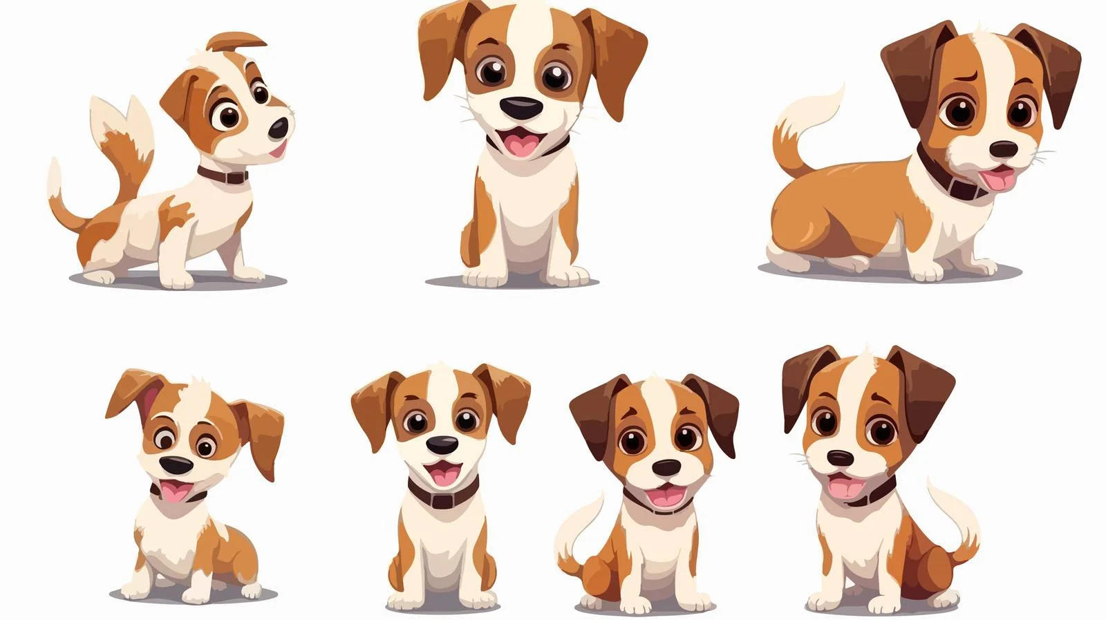 Adorable Jack Russell Dog Poses Bundle — free download from Dotvec