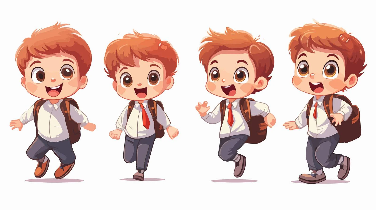 Adorable Boy Back to School Illustration — free download from Dotvec