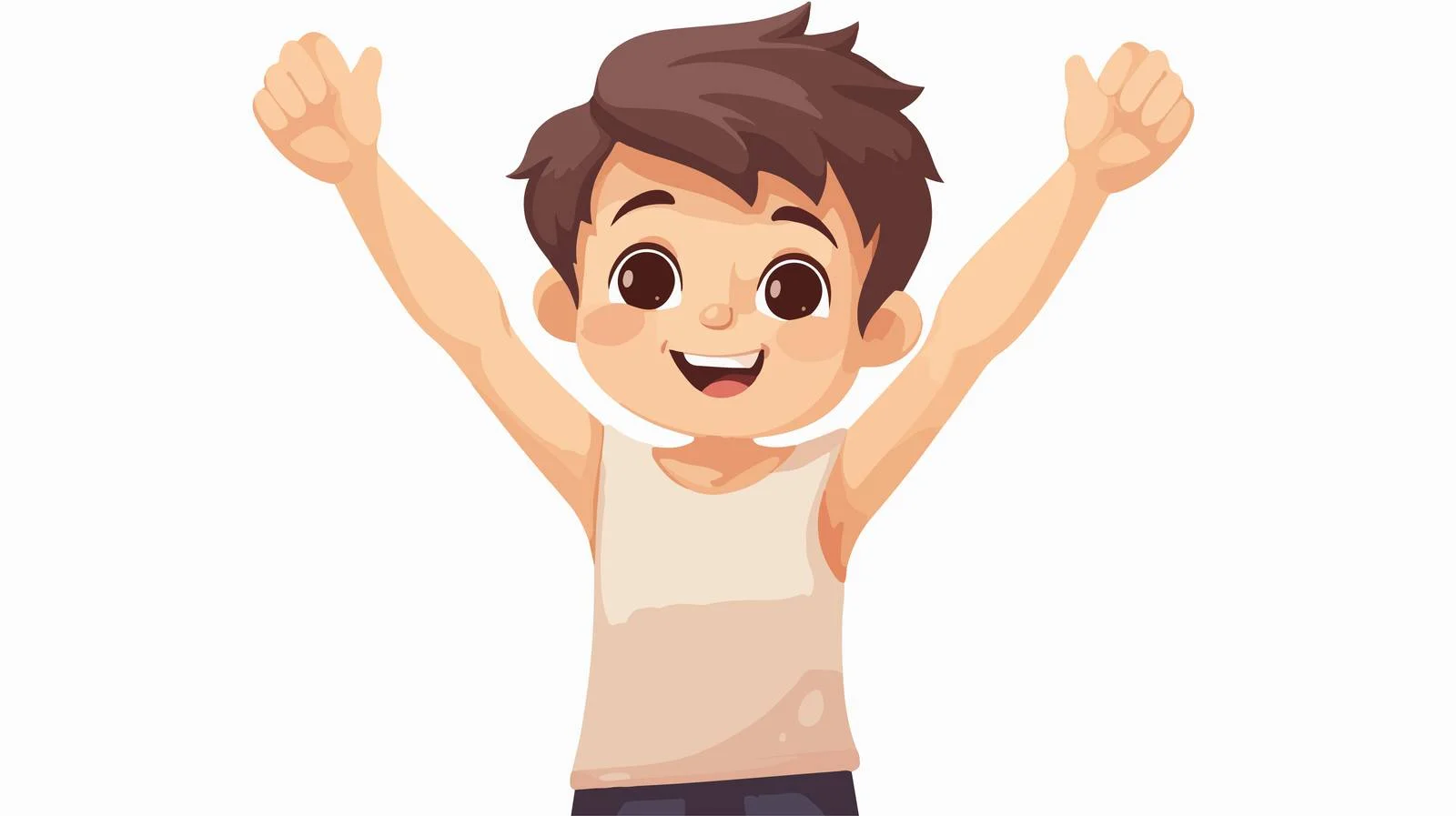 Kid Boy Smelly Armpit Cartoon Vector — free download from Dotvec