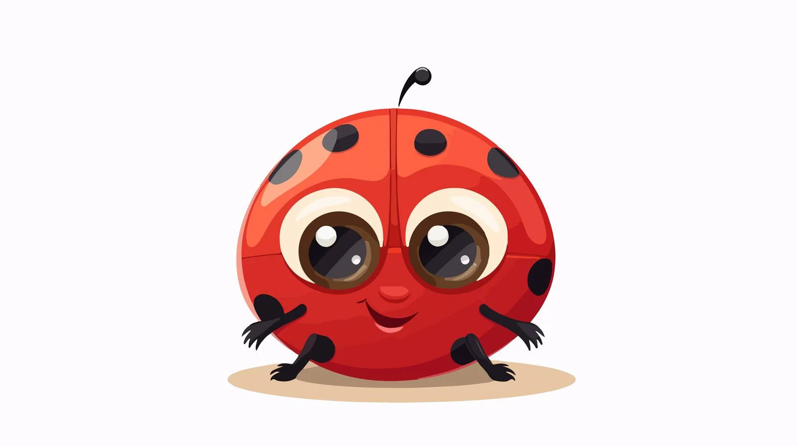 Adorable Ladybug Cartoon Vector Illustration — free download from Dotvec
