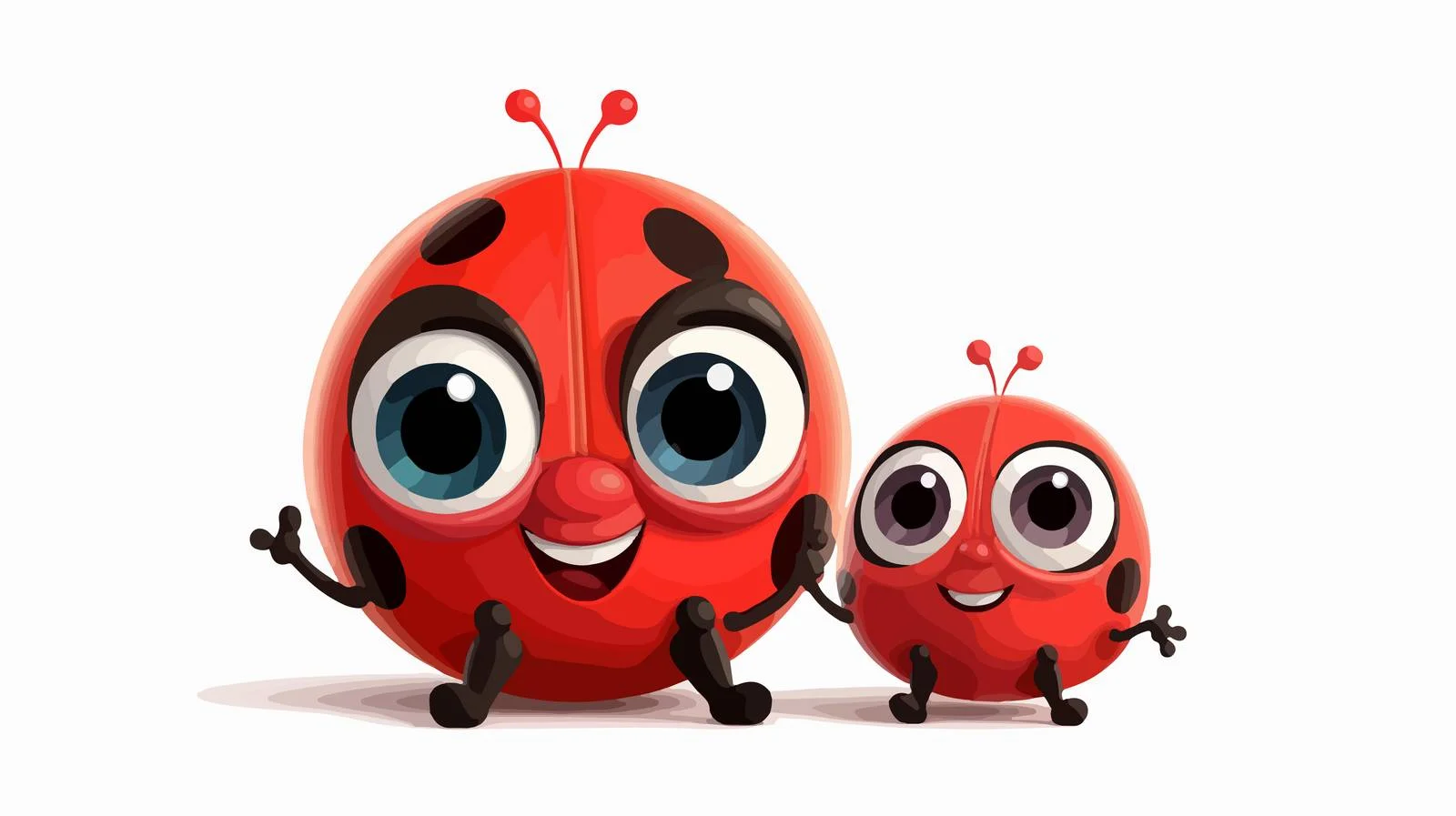 Adorable Ladybug Cartoon Vector Illustration — free download from Dotvec