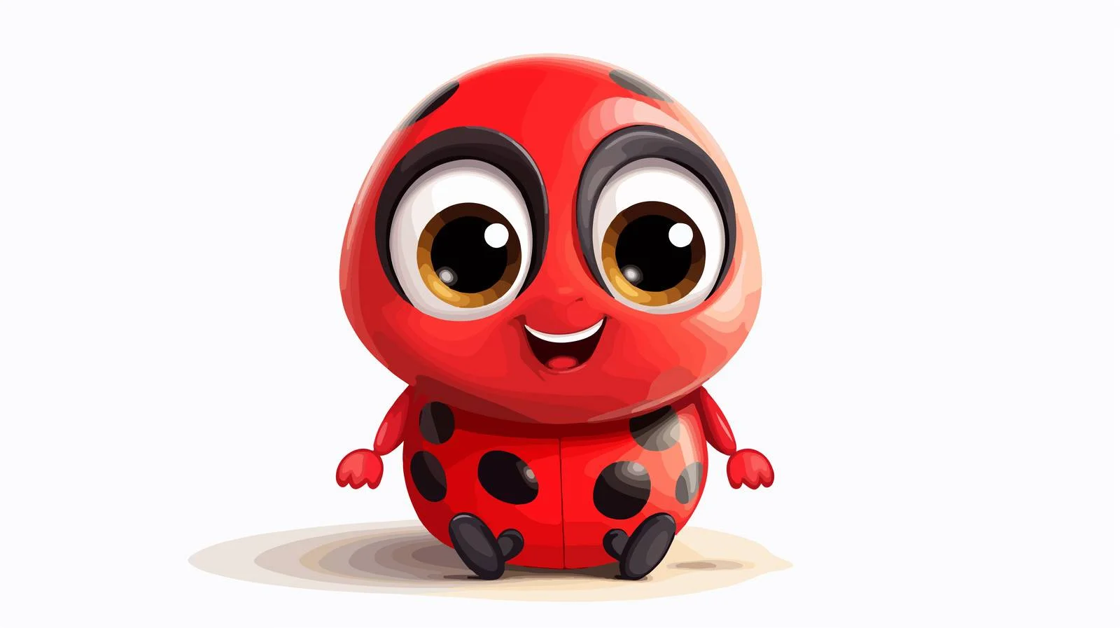 Whimsical Ladybug Cartoon Illustration — free download from Dotvec
