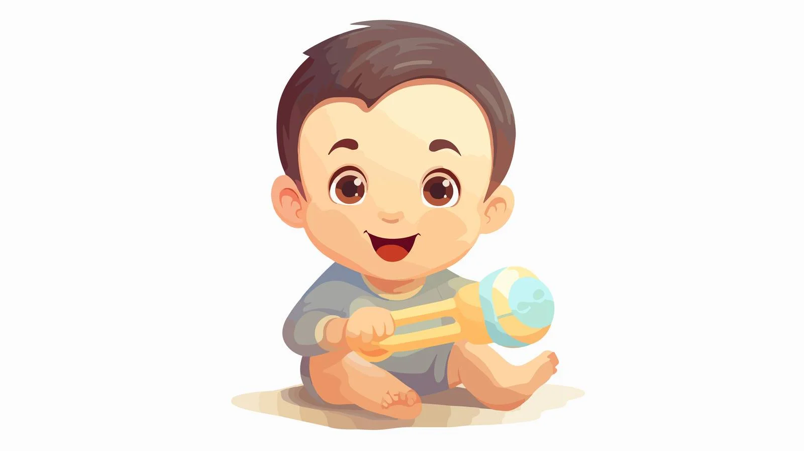 Adorable Baby Playing with Chew Toy — free download from Dotvec