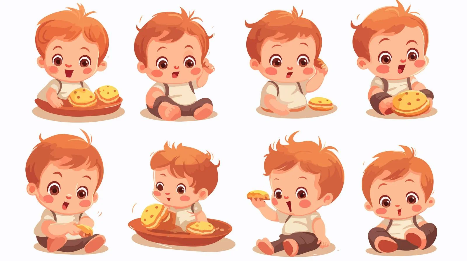 Toddler Rejects Healthy Food Cartoon — free download from Dotvec