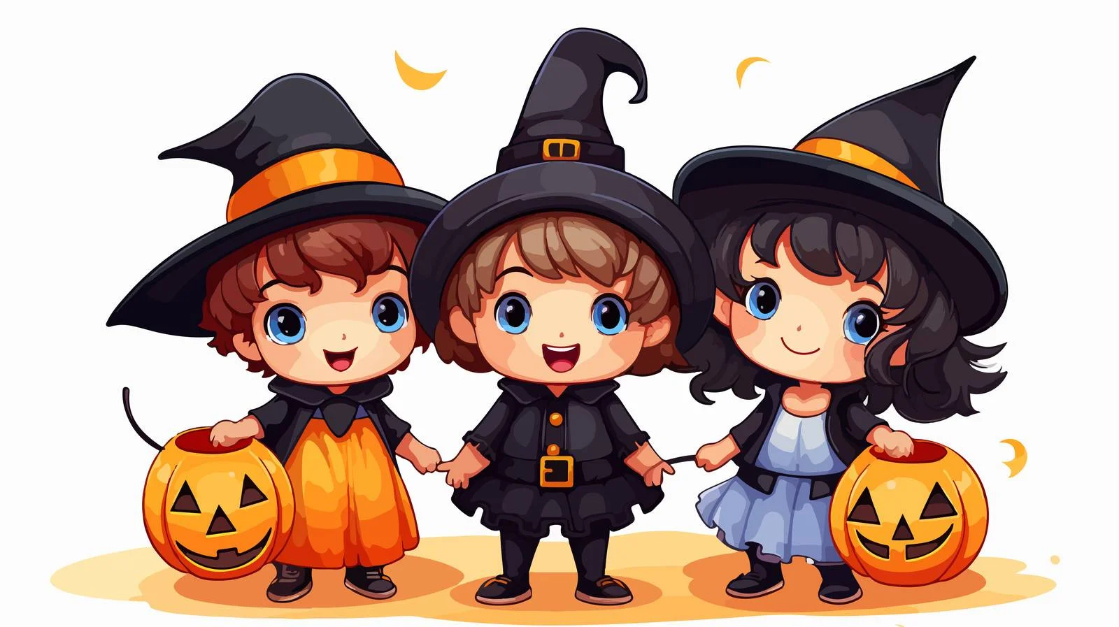 Young Children Celebrate Halloween Together — free download from Dotvec