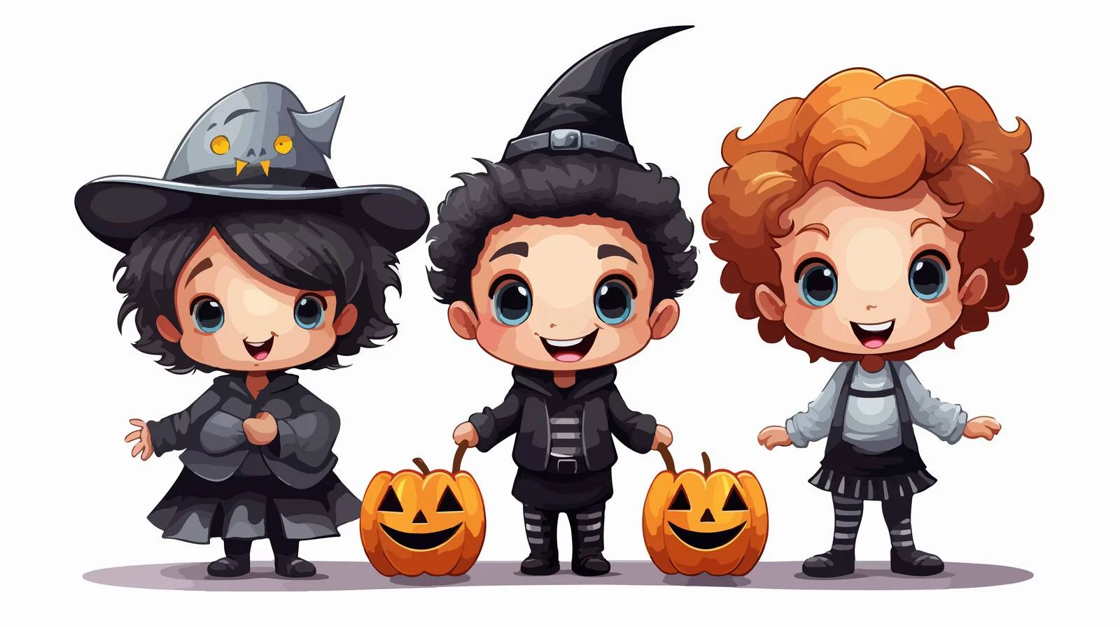 Kids Celebrate Halloween Costume Party — free download from Dotvec