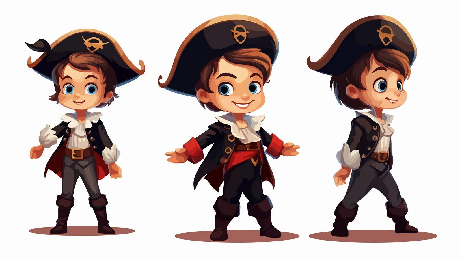 Adorable Boy in Pirate Halloween Costume — free download from Dotvec