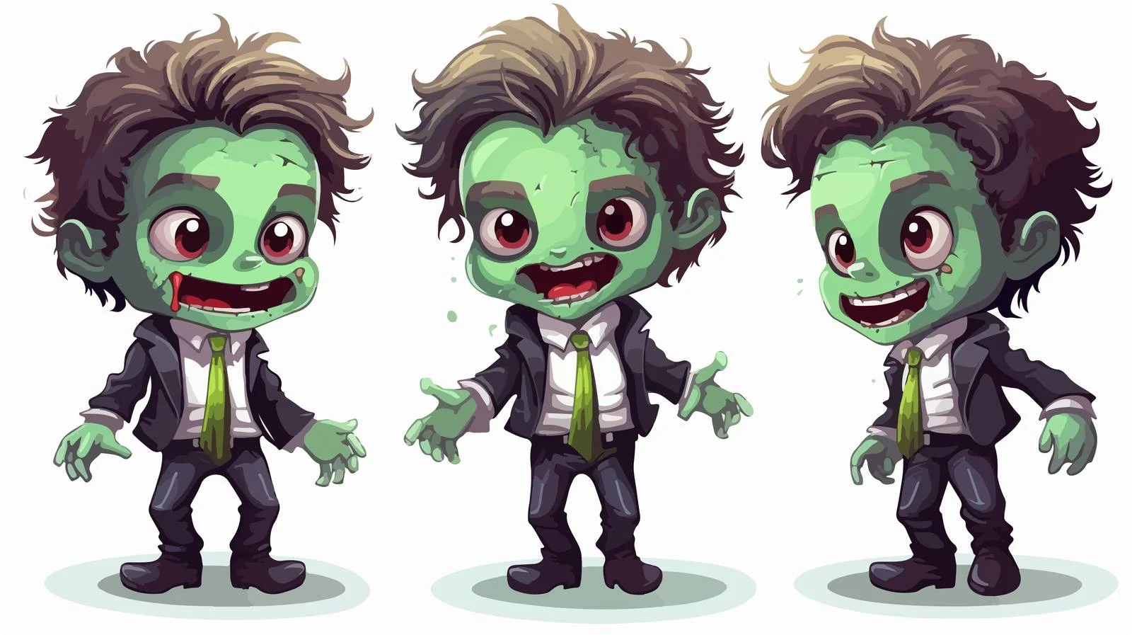 Little Boy Celebrating Halloween in Zombie Costume — free download from Dotvec