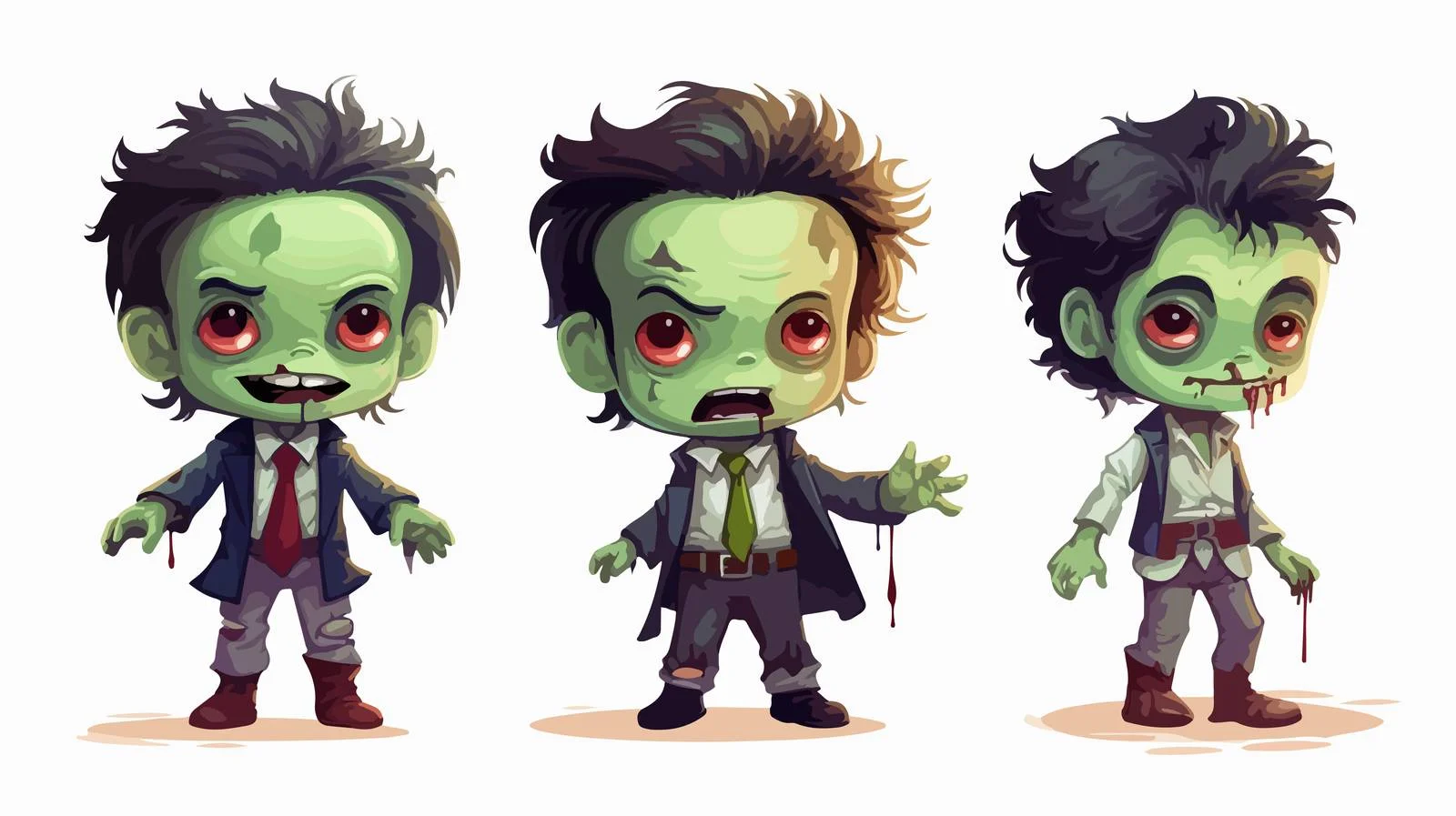 Adorable Halloween Zombie Costume Celebration — free download from Dotvec