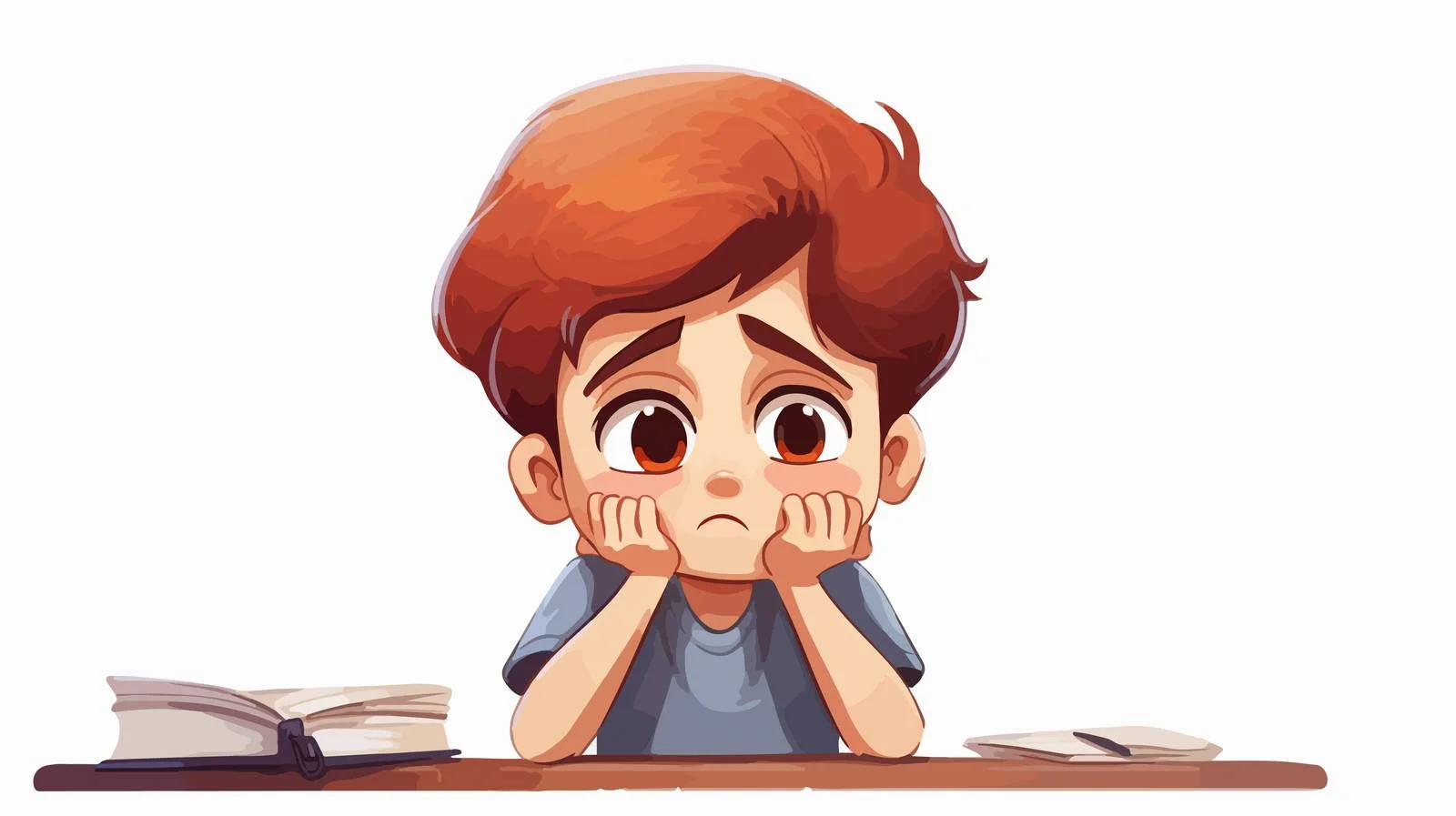 Child Upset over Poor Academic Performance — free download from Dotvec