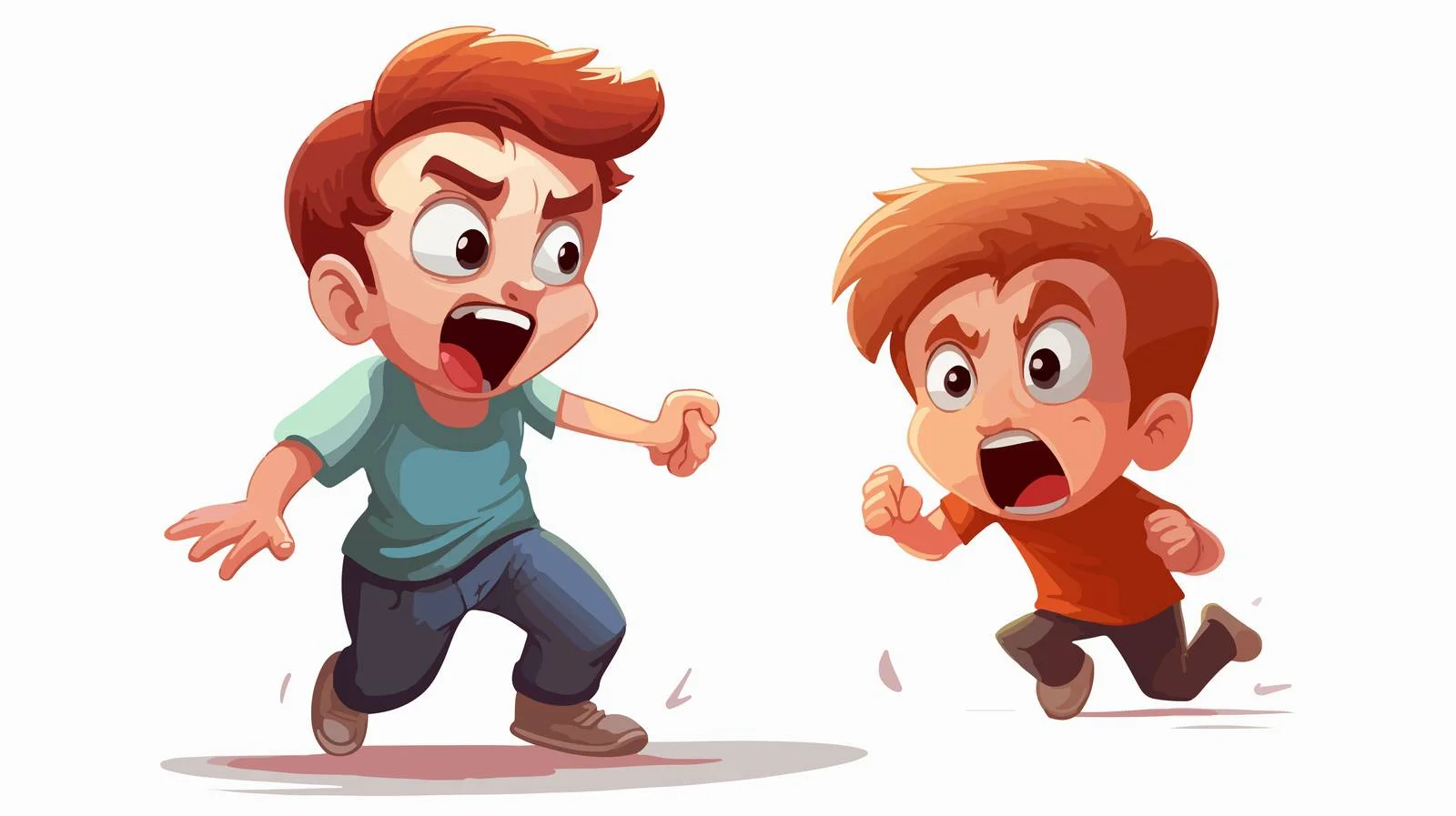 Youthful Conflict: Angry Chase Between Boys — free download from Dotvec