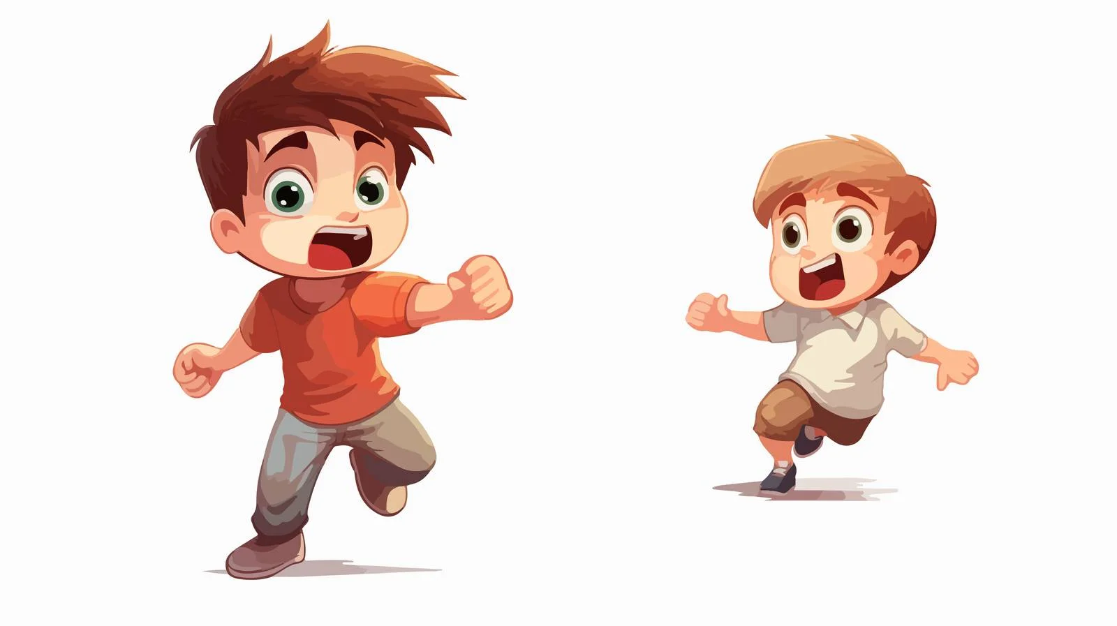 Young Boys' Dynamic Playful Interaction — free download from Dotvec