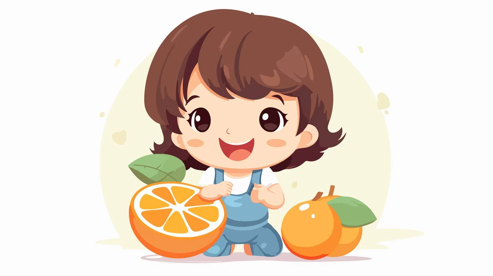 Adorable Boy with Fruit and Vitamin Card — free download from Dotvec