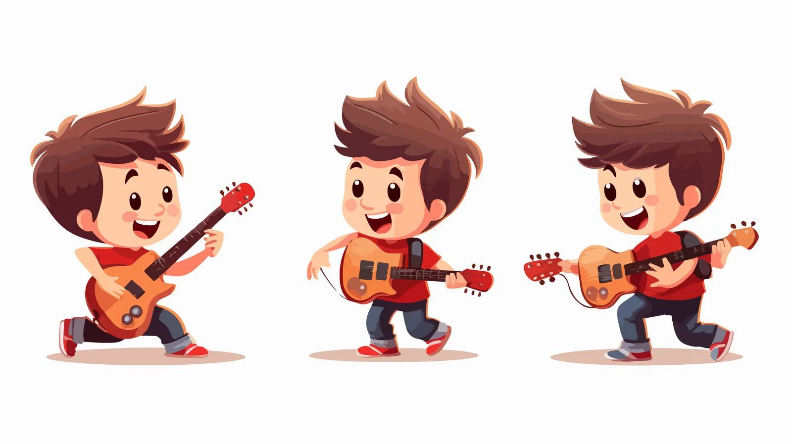 Young Musician in Cartoon Concert Performance — free download from Dotvec