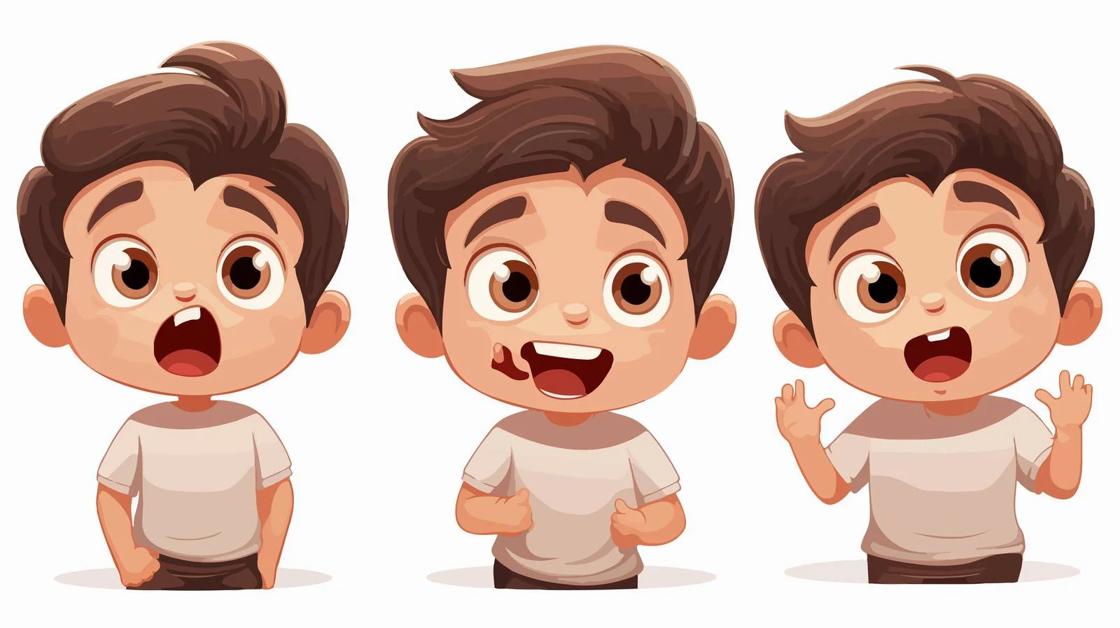 Adorable Boy Zip Mouth Expression Pose — free download from Dotvec