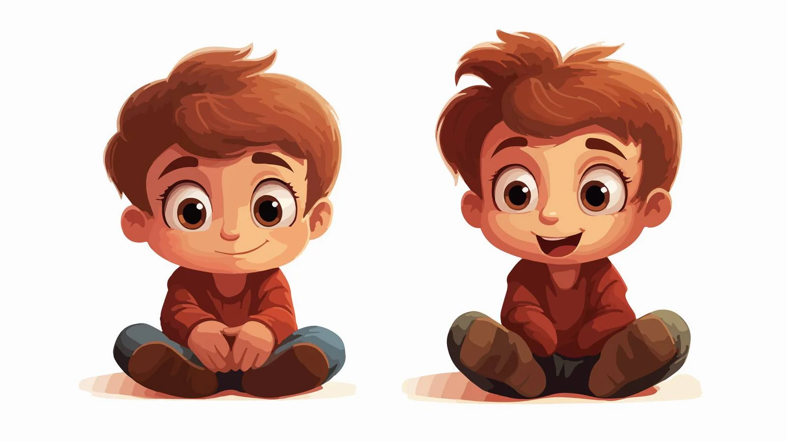 Adorable Boy with Hiccup Cartoon Vector — free download from Dotvec