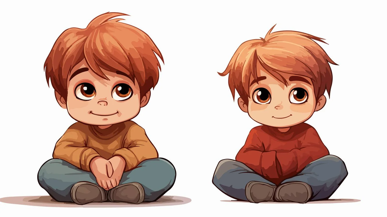 Adorable Boy with Hiccup Cartoon Vector — free download from Dotvec