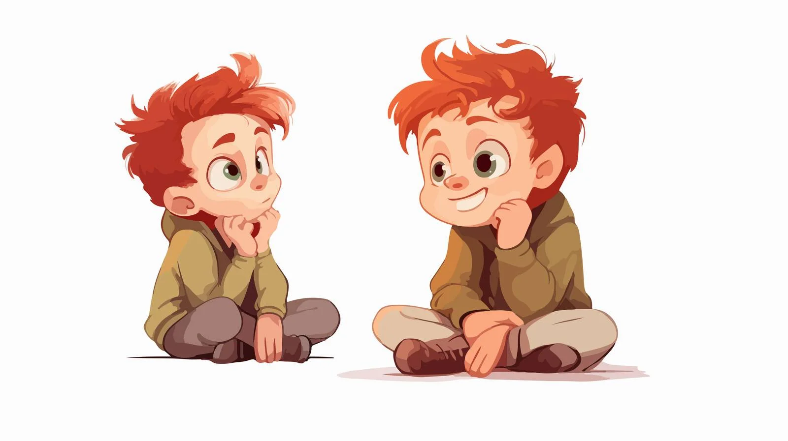 Adorable Boy with Hiccup Cartoon Vector — free download from Dotvec
