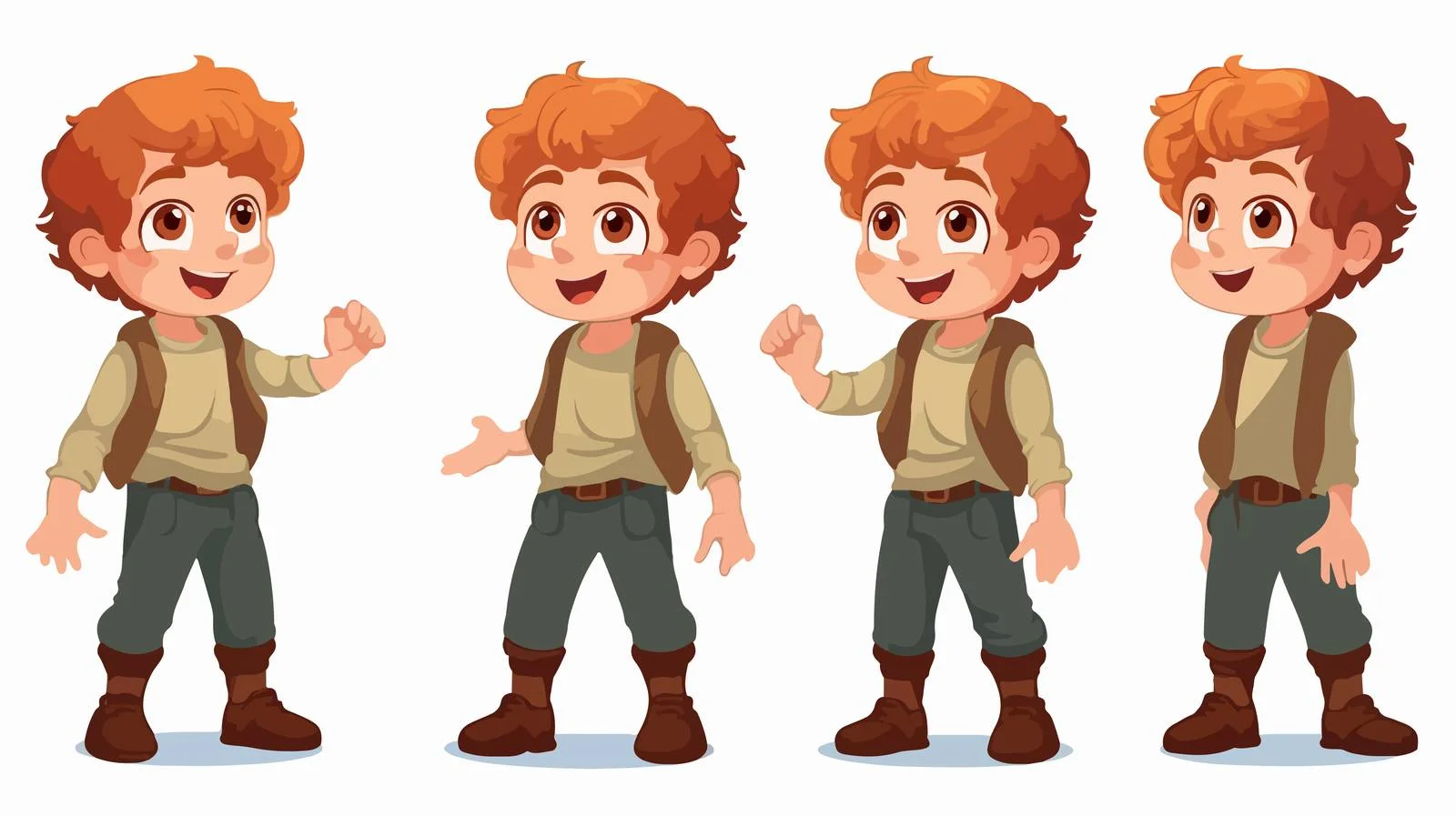 Adorable Boy with Hiccup Cartoon Illustration — free download from Dotvec