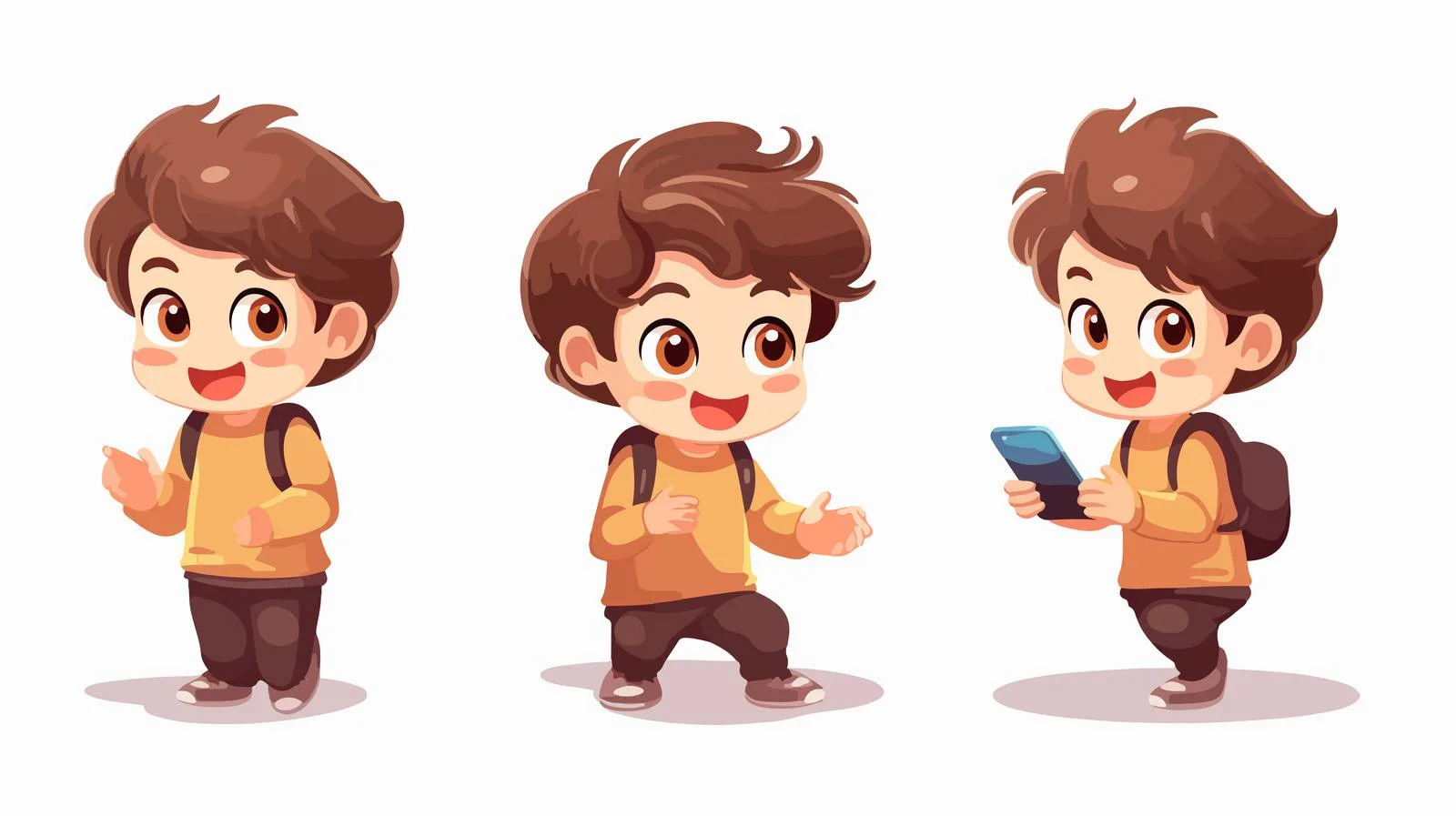 Young Boy Online Activity — free download from Dotvec