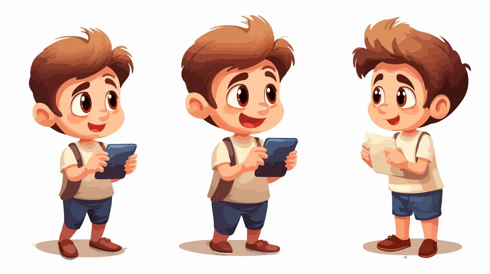 Young Boy with Smartphone and Internet — free download from Dotvec