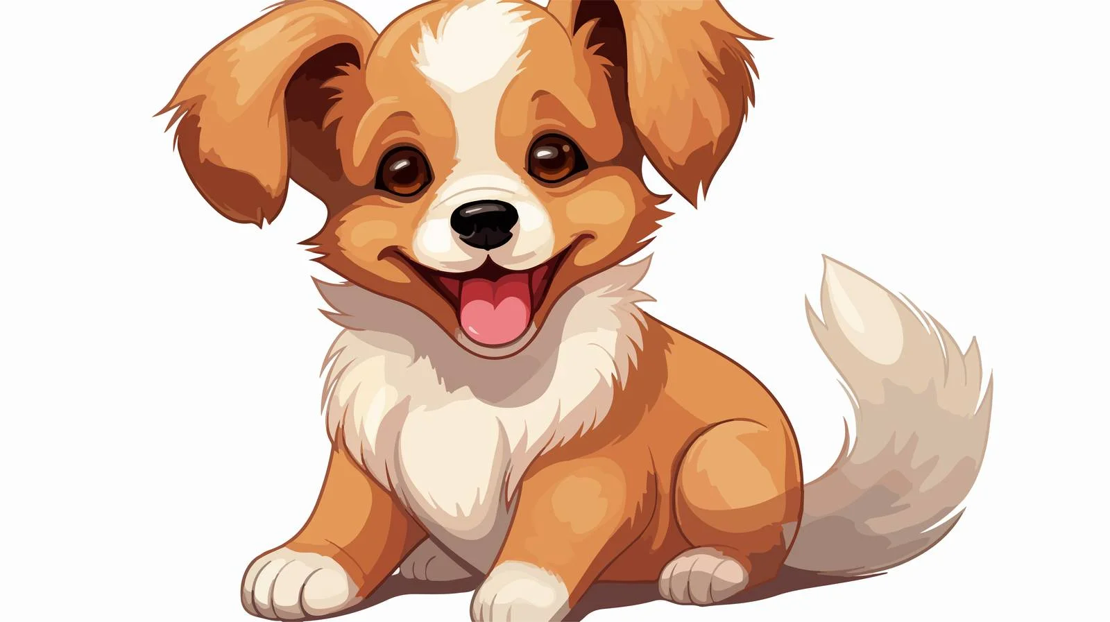 Adorable Dog Cartoon Illustration — free download from Dotvec